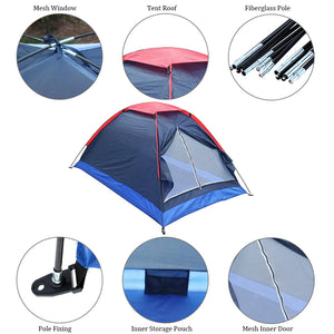 Explore the Great Outdoors with Our Outdoor Double Single-Layer Couple Camping Tent