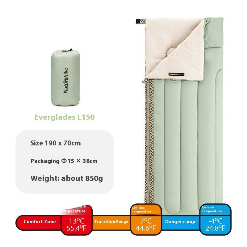 Four-Season Portable Outdoor Sleeping Bag With Dirt Protection