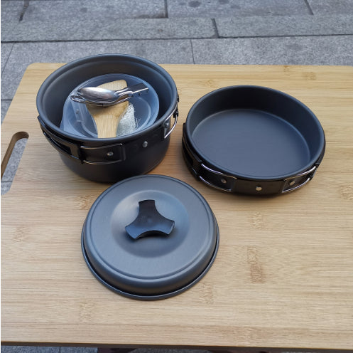 Outdoor Camping Cookware Set For 1-2 People