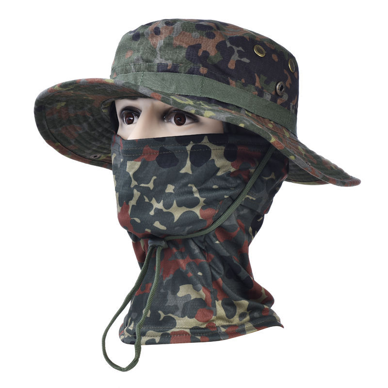 Men’s Outdoor Boonie Hat Sun Mask For Camping Cycling Fishing