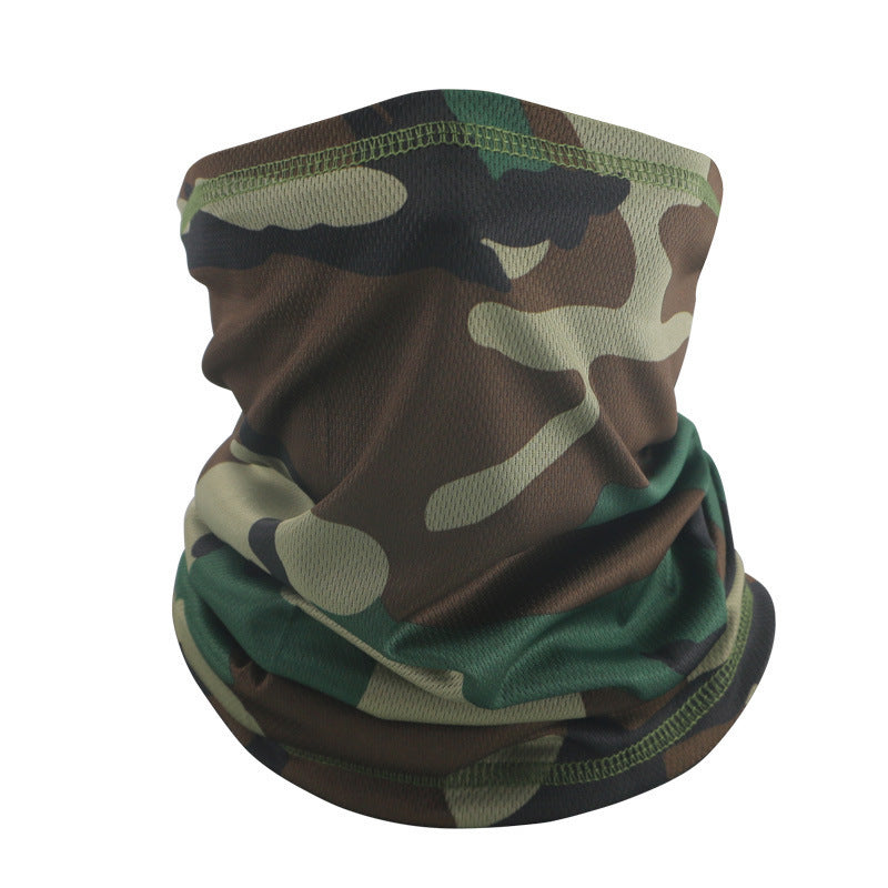 Outdoor Tactical Sun Protection Camouflage Mesh Face Mask Scarf