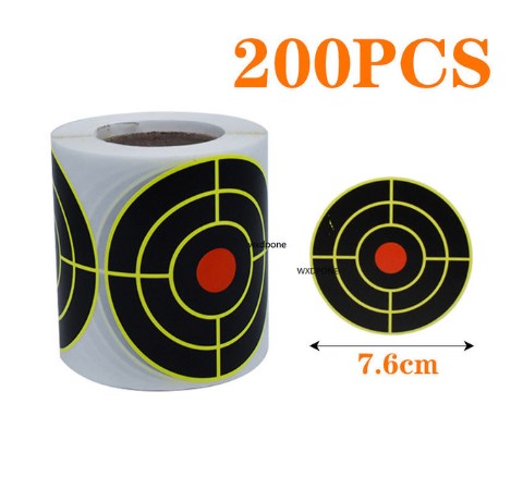Label Paper Shot Target Paste Fluorescent Color Splash Shot