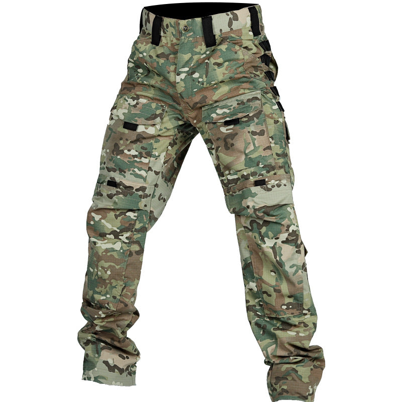 Camouflage Outdoor Multi Pocket Wear Resistant Training Pants
