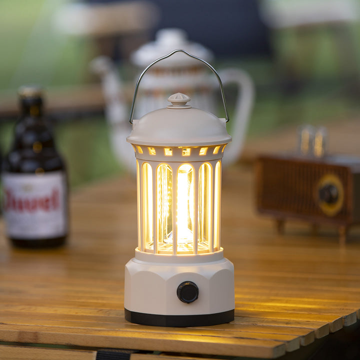 Outdoor Camping COB Lantern Portable Tent Retro Barn Light