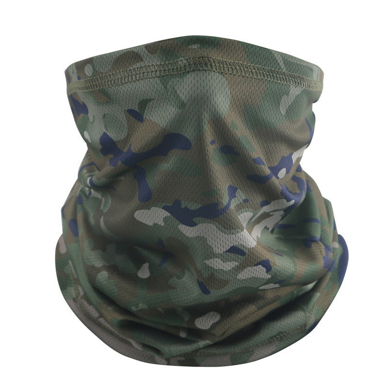Outdoor Tactical Sun Protection Camouflage Mesh Face Mask Scarf