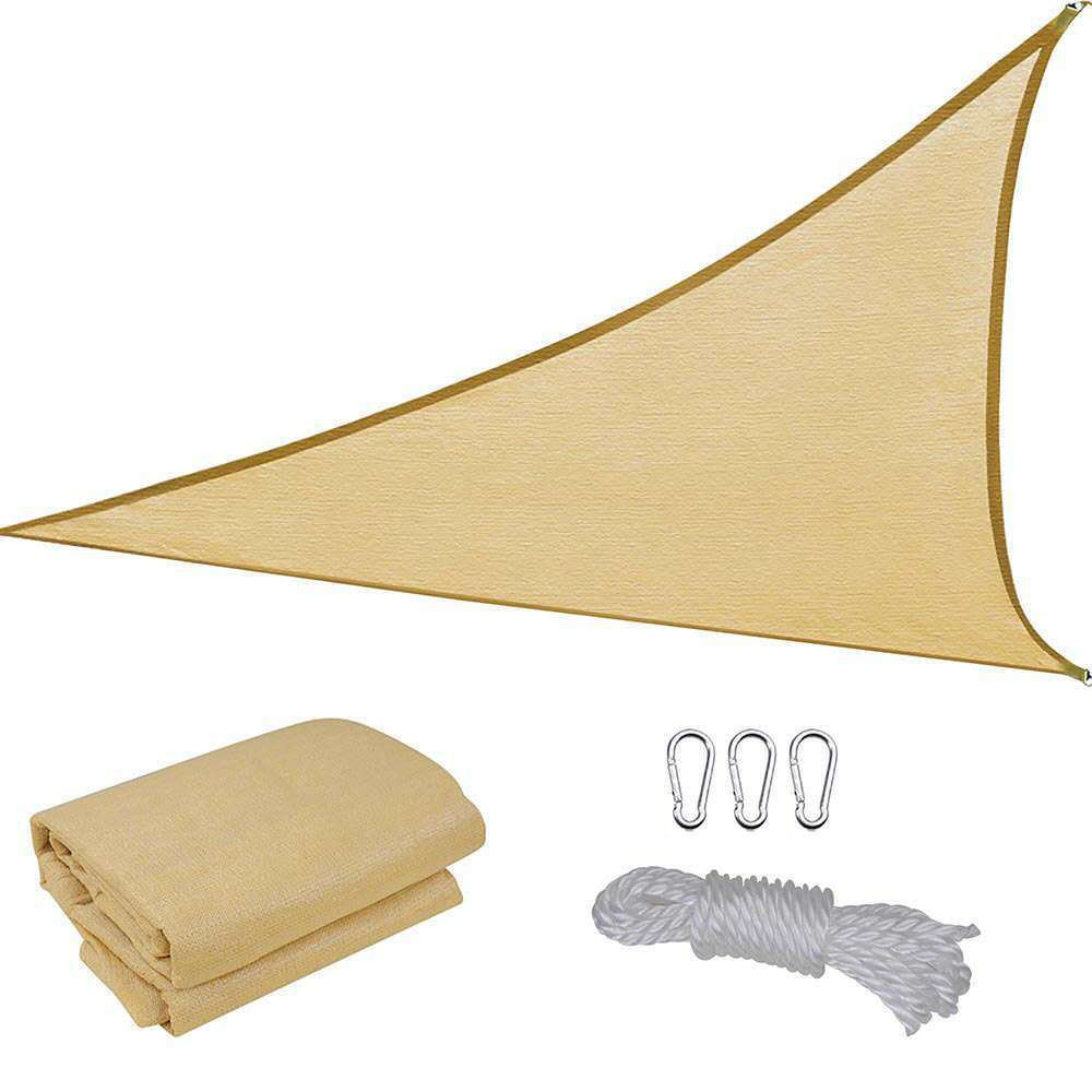 Beige Sunshade Sail Outdoor Sun Protection Shade Cloth