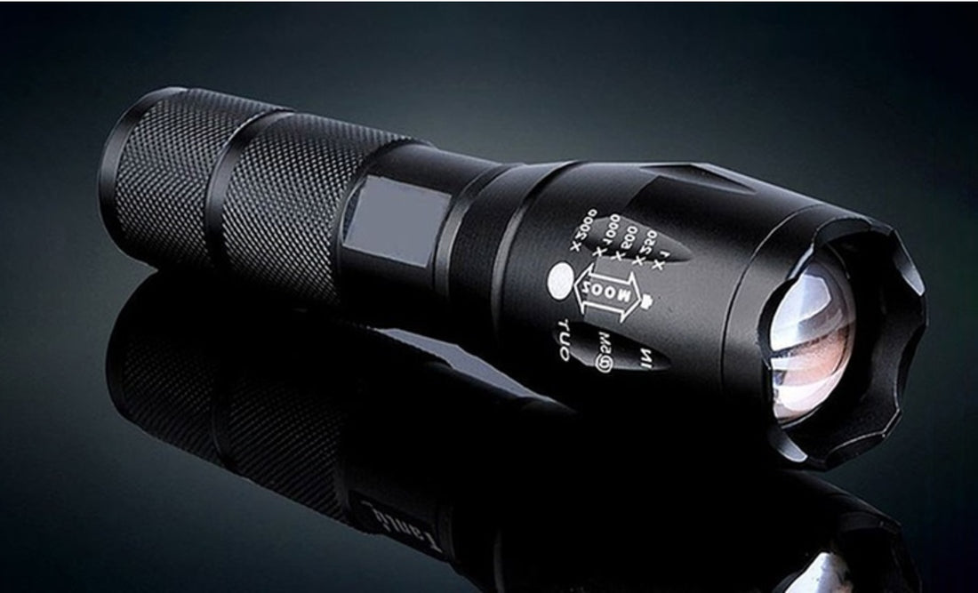 Portable Mini LED Zoom Flashlight Hunting Torch Light