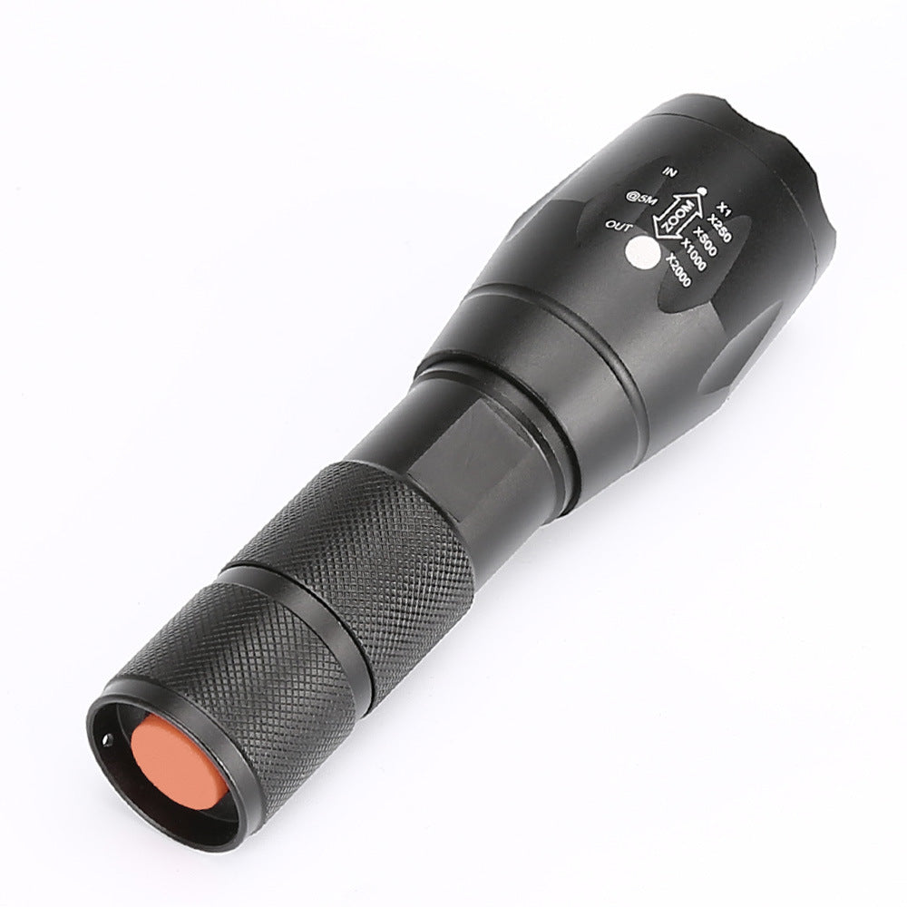 Portable Mini LED Zoom Flashlight Hunting Torch Light