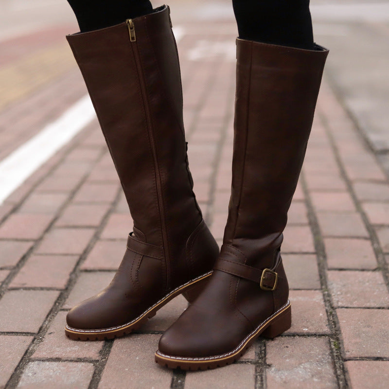 Women’s Warm Velvet High Knight Boots