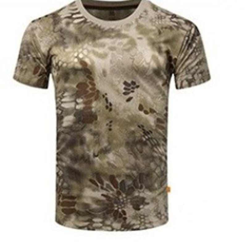 Camouflage Summer Quick-drying Mesh T-shirt