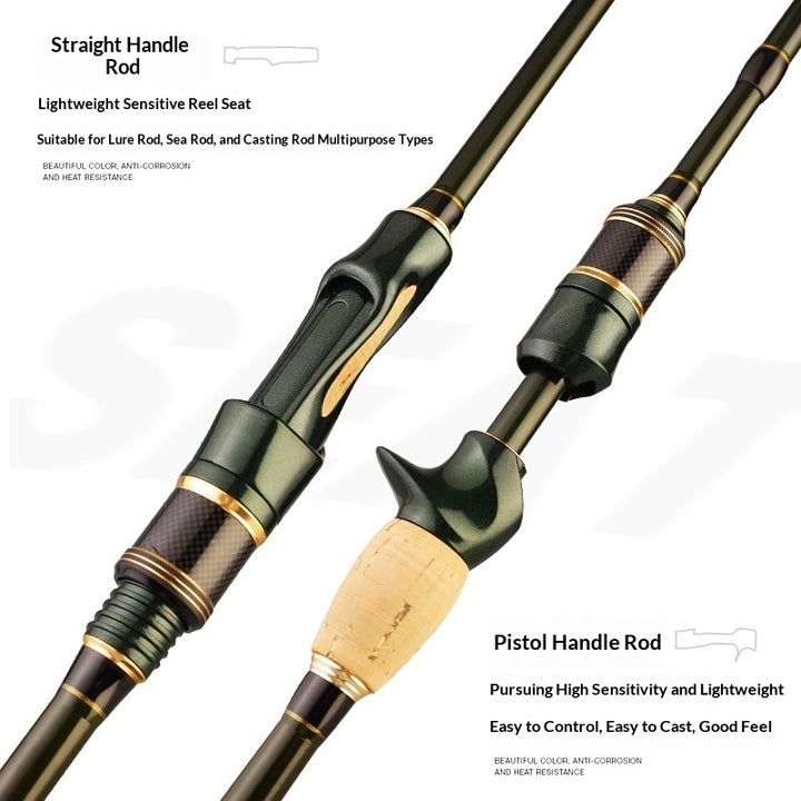 Carbon Spinning Fishing Rod With Pistol Grip