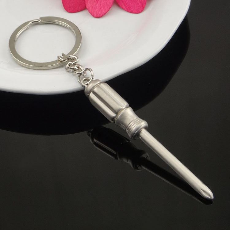 Multifunctional Metal Tool Keychain Hammer Wrench Screwdriver