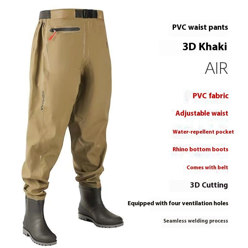 Q3Y Waders One-piece Belt Rain Boots