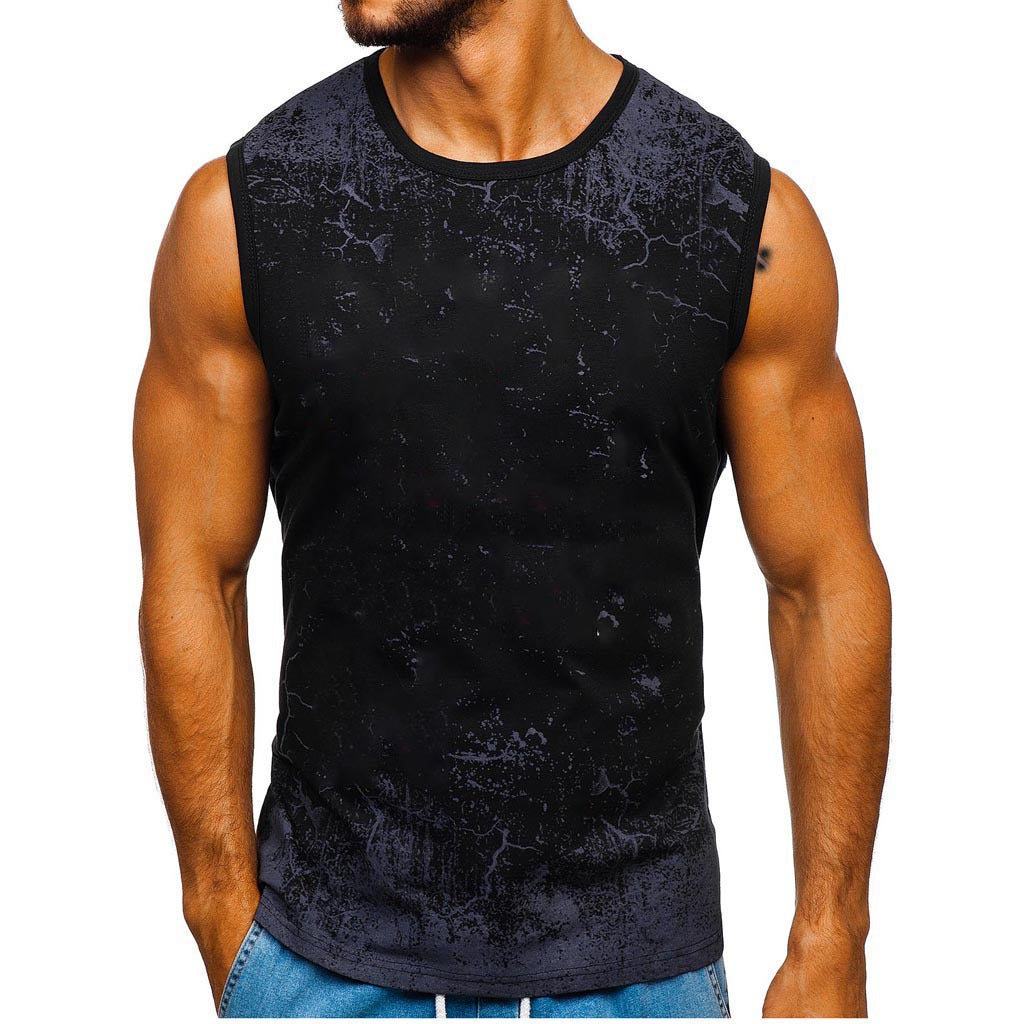 Outdoor Camouflage Running Sleeveless Casual T-Shirt For Men