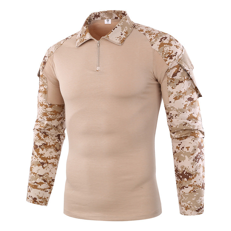 Camouflage long-sleeved quick-drying T-shirt