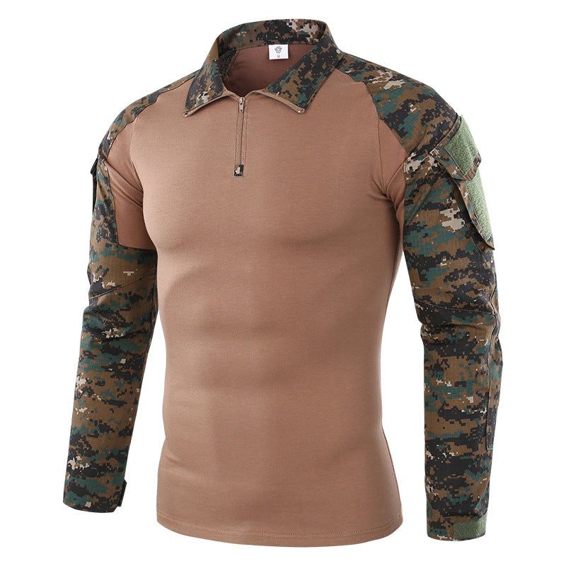 Camouflage long-sleeved quick-drying T-shirt
