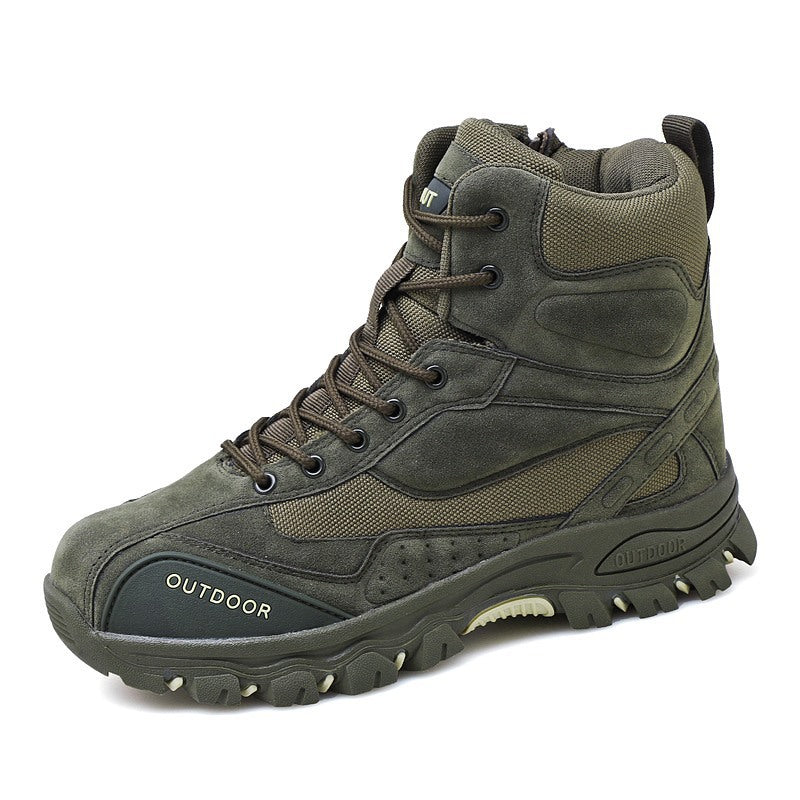 Men's Tactical Military Leather Combat Boots Hunting Riding
