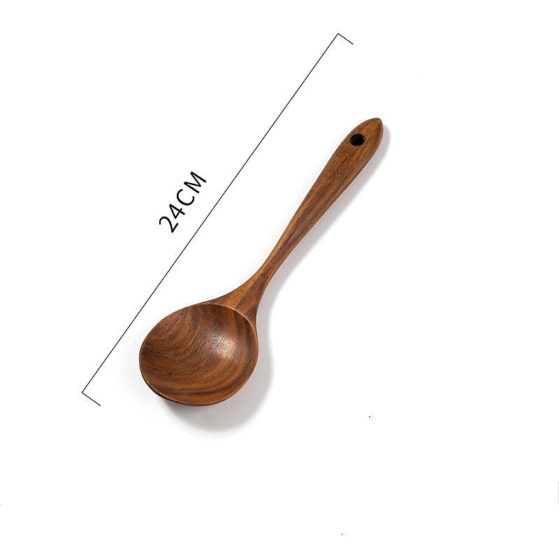 Solid Teak Wood Non Stick Cooking Spatula