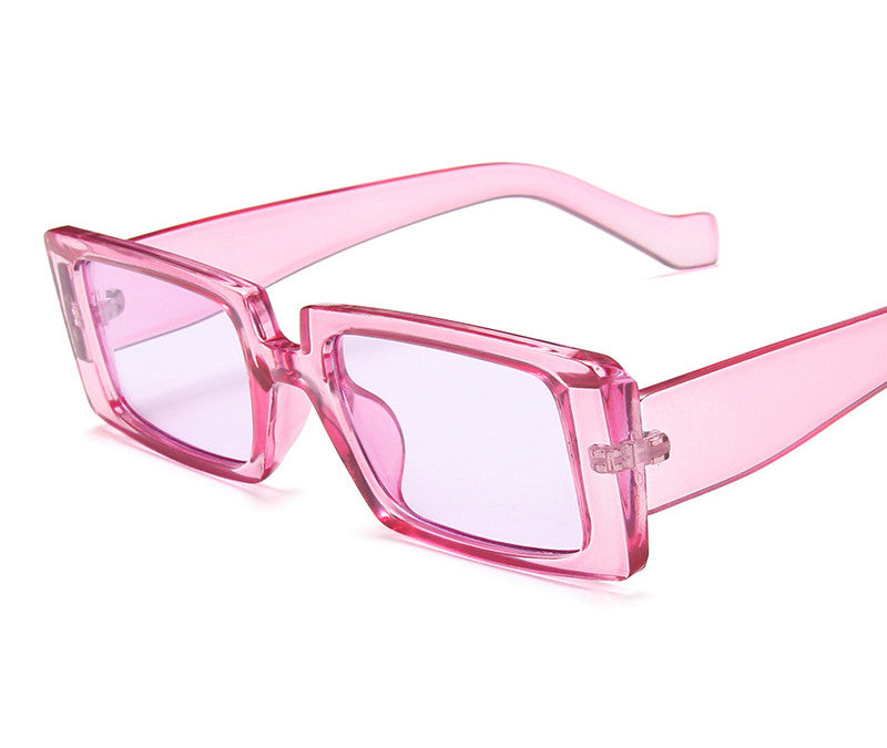 Transparent Color Personality Street Shooting Catwalk Glasses