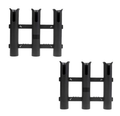Plastic Triple Fishing Rod Holder Boat Kayak Mount
