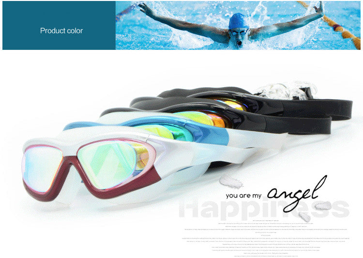 Large-Frame Swimming Goggles Flat Swimming