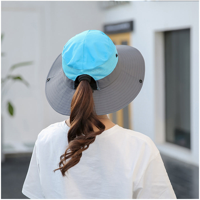 Unisex Foldable Wide Brim Sun Hat UV Protection