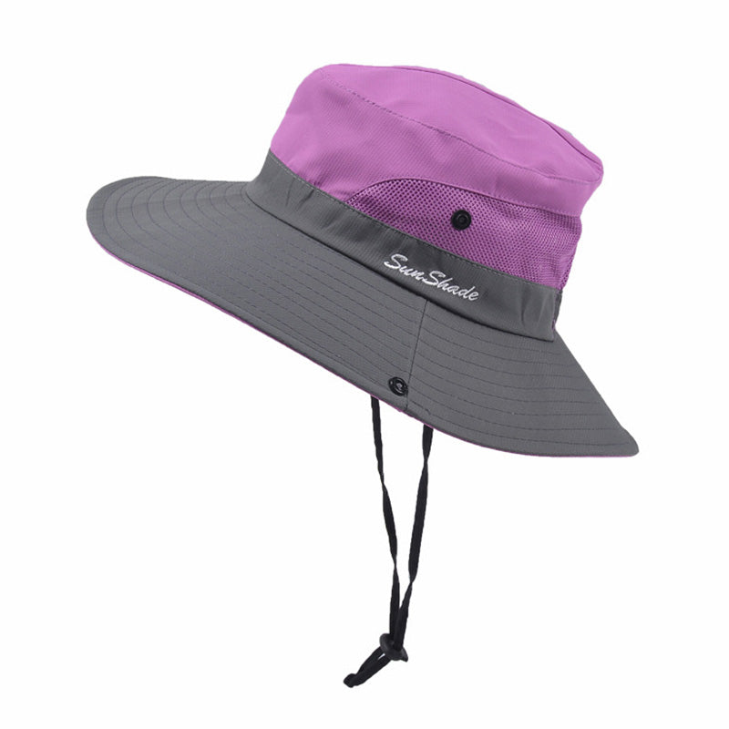 Unisex Foldable Wide Brim Sun Hat UV Protection