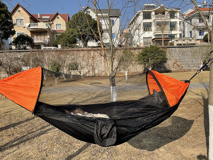 Automatic Mosquito Net Camping Hammock Double Tent