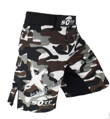 MMA Camouflage Fighting Shorts Wear Resistant Training Suit