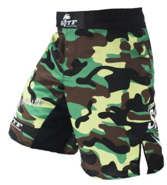 MMA Camouflage Fighting Shorts Wear Resistant Training Suit