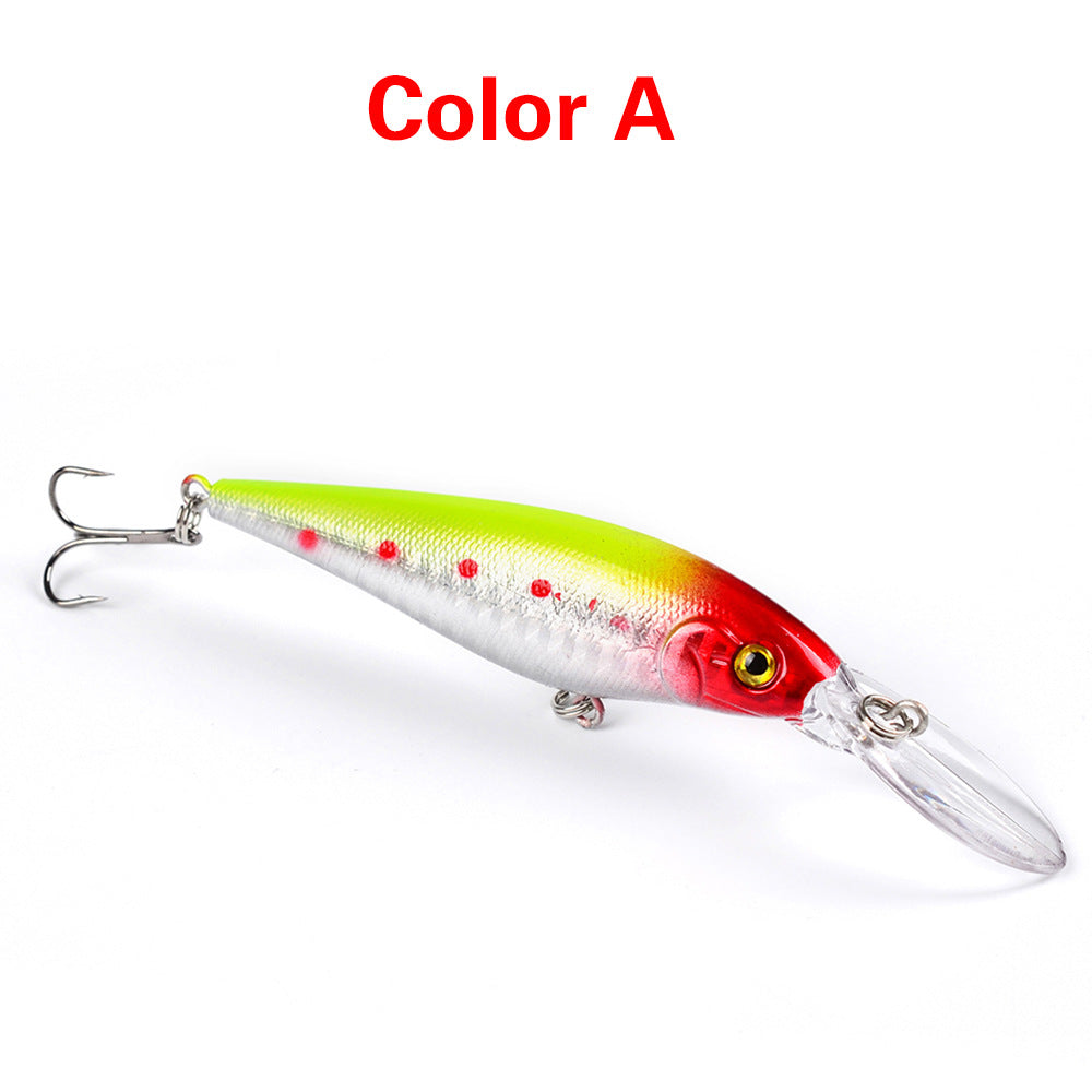 10 Style Minnow Fishing Lure Set 3D Eyes