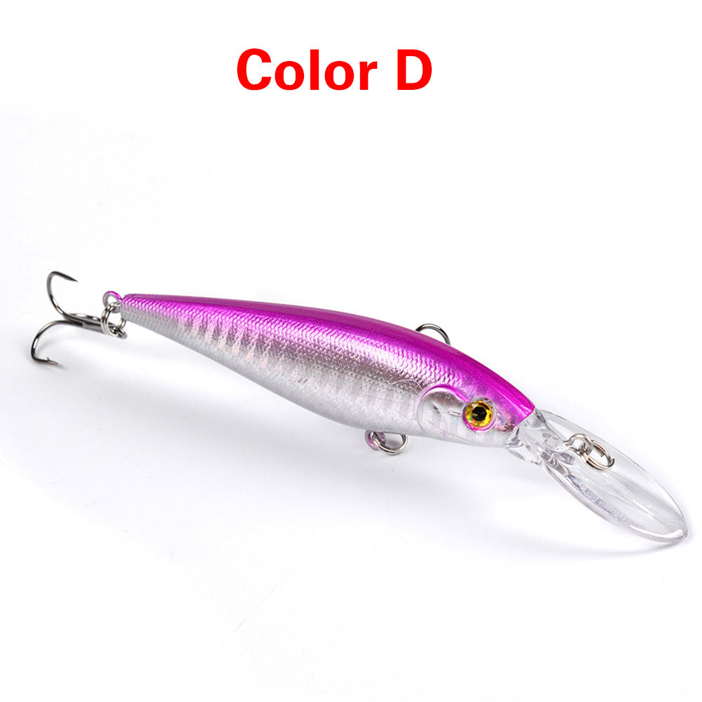 10 Style Minnow Fishing Lure Set 3D Eyes