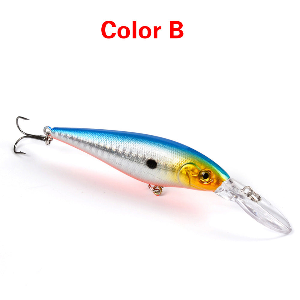 10 Style Minnow Fishing Lure Set 3D Eyes