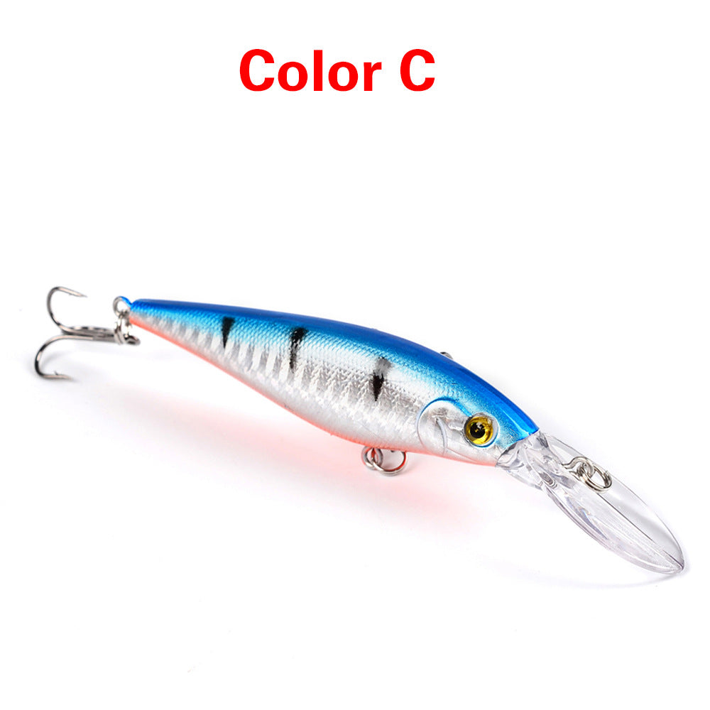 10 Style Minnow Fishing Lure Set 3D Eyes
