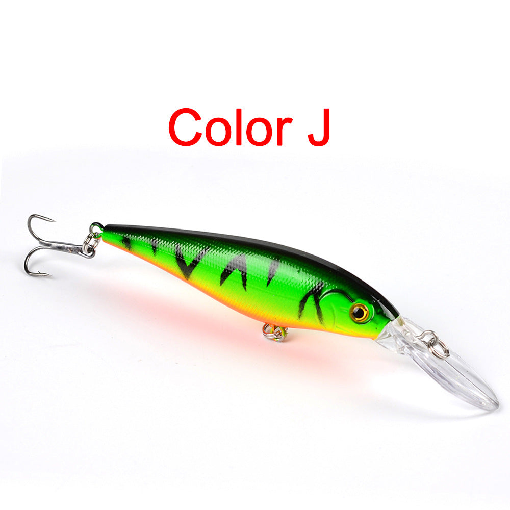 10 Style Minnow Fishing Lure Set 3D Eyes