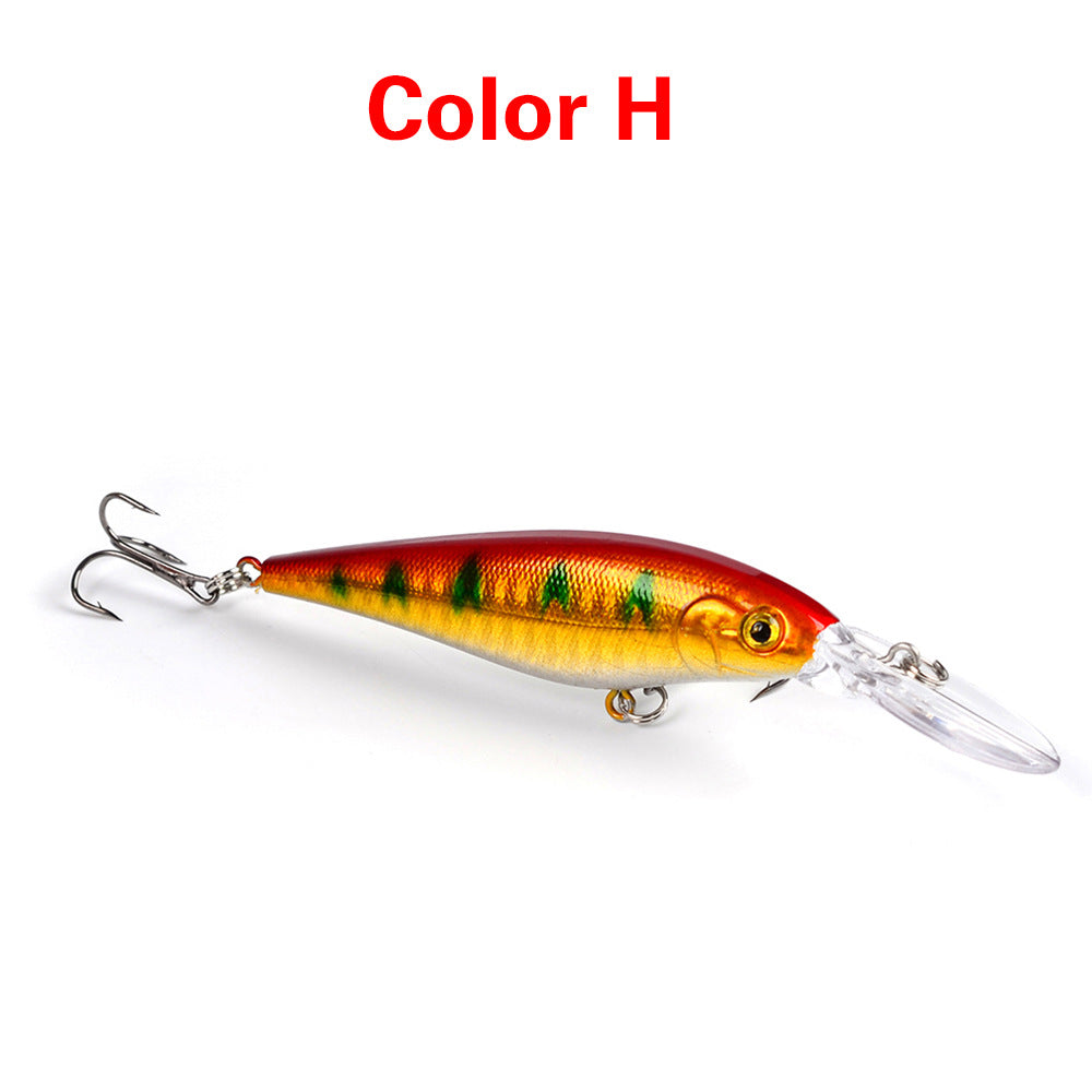 10 Style Minnow Fishing Lure Set 3D Eyes