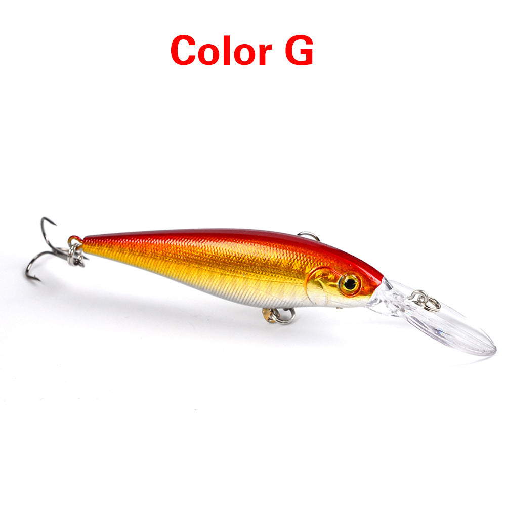 10 Style Minnow Fishing Lure Set 3D Eyes