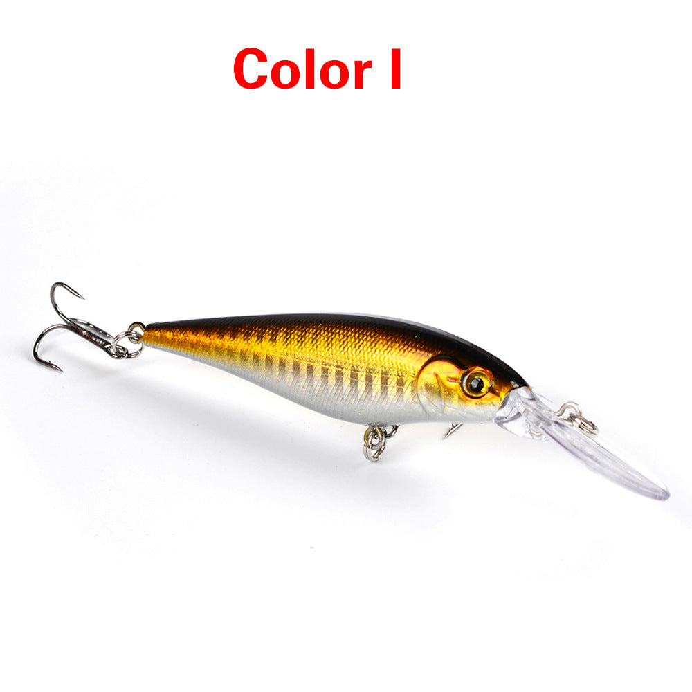 10 Style Minnow Fishing Lure Set 3D Eyes