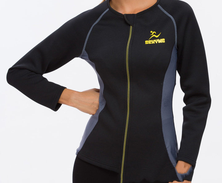 Women’s Yoga Sweat Suit Neoprene Sports Set