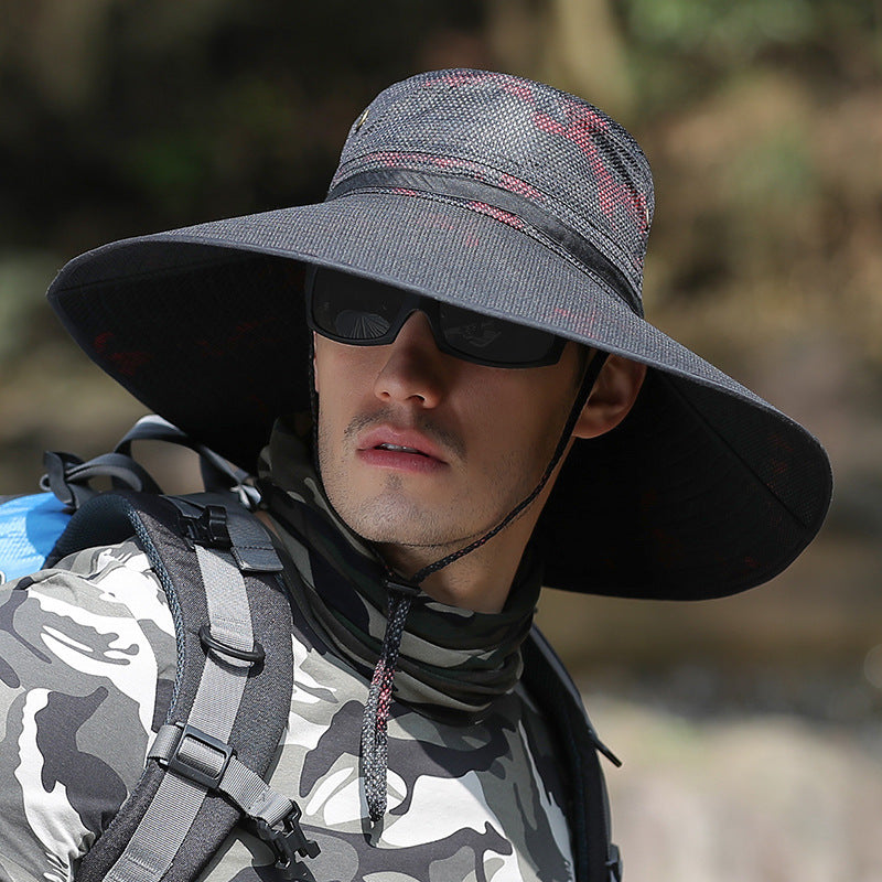K51 Men’s Camouflage Wide Brim Sun Hat UV Protection