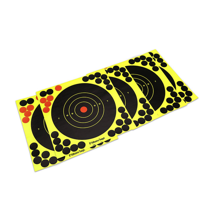 8 Inch Fluorescent Sticker Shooting Gun Target Paper