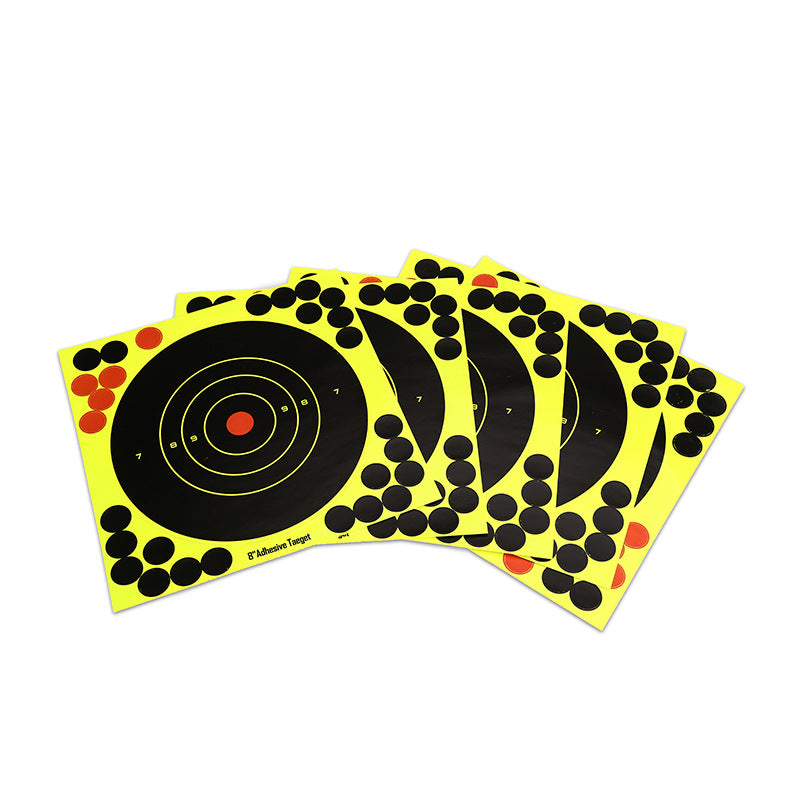 8 Inch Fluorescent Sticker Shooting Gun Target Paper