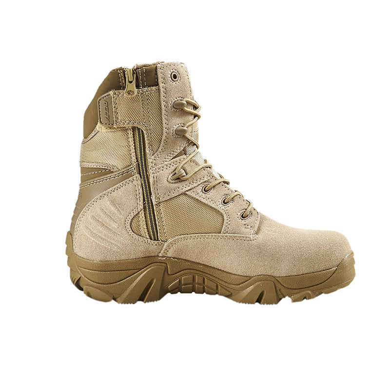 Delta High Top Tactical Combat Boots Cowhide Mountaineering Training Boots