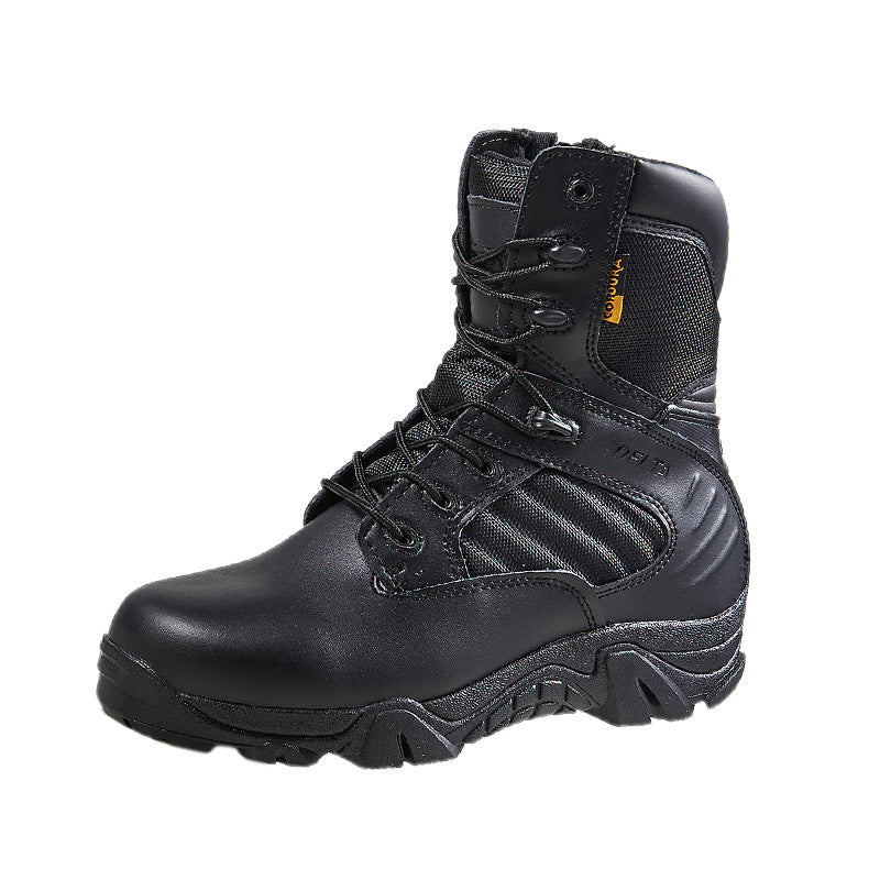 Delta High Top Tactical Combat Boots Cowhide Mountaineering Training Boots