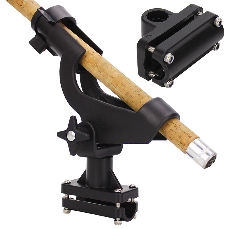 Adjustable Kayak Fishing Rod Holder Side Rail Mount Locking Tackle