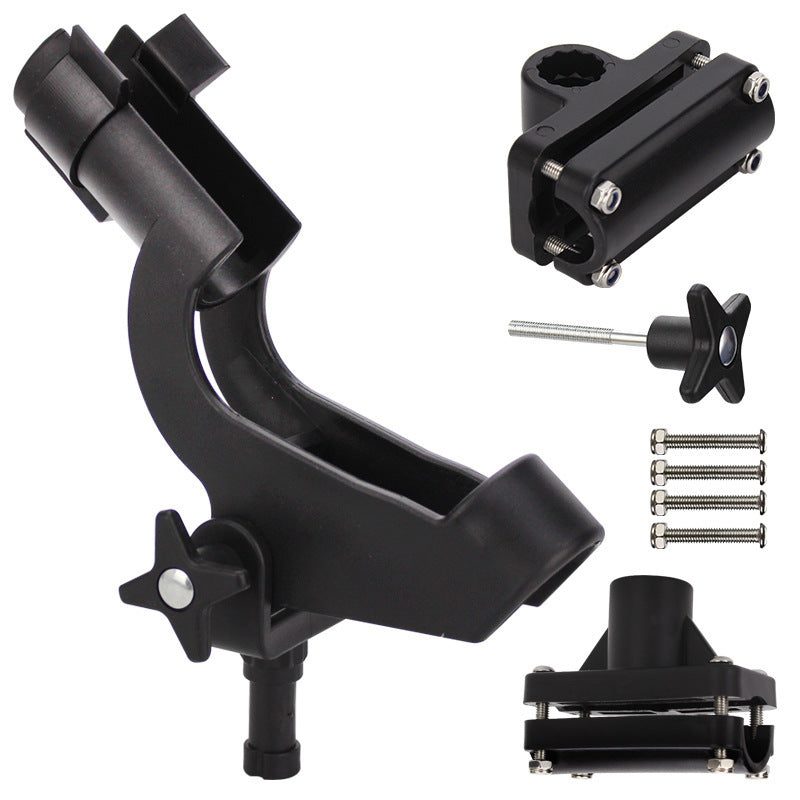 Adjustable Kayak Fishing Rod Holder Side Rail Mount Locking Tackle