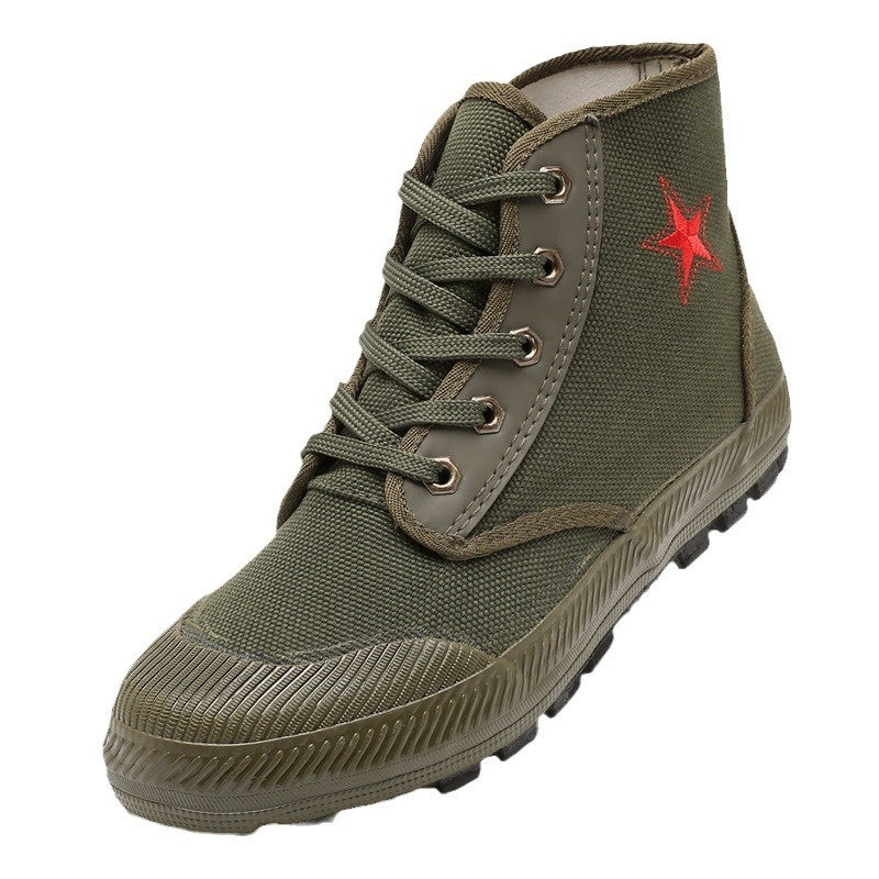 Men's High-top Waterproof Wear-resistant Camouflage Protective Shoes