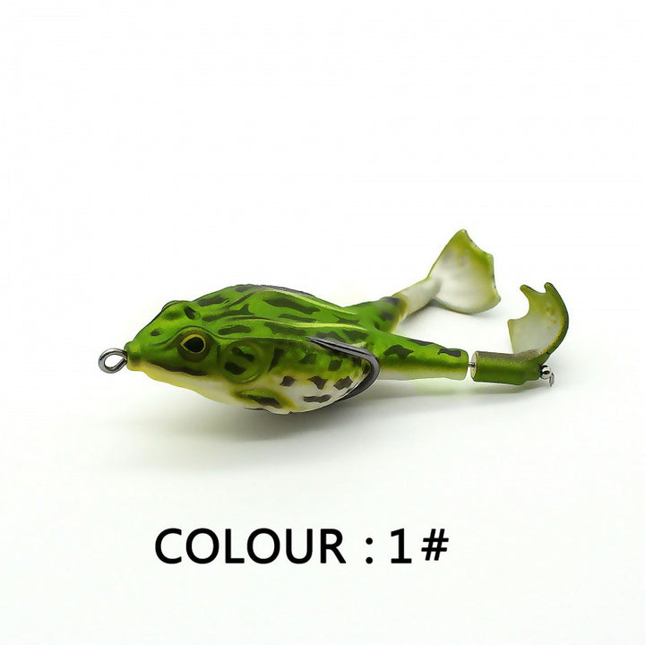 Topwater Fishing Lure Double Propeller Frog Soft