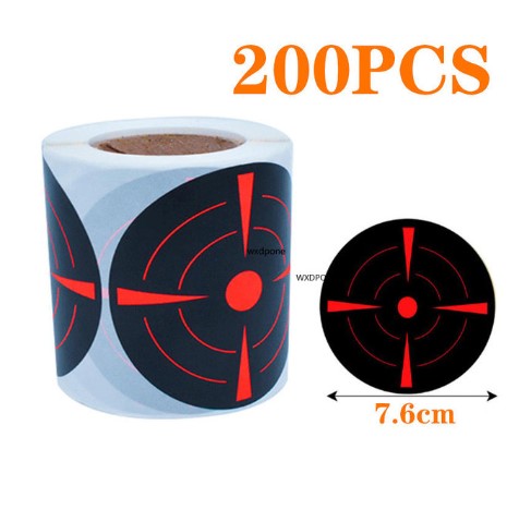 Label Paper Shot Target Paste Fluorescent Color Splash Shot