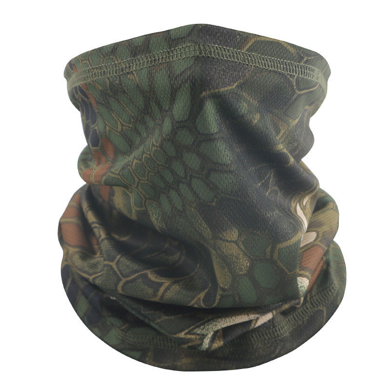 Outdoor Tactical Sun Protection Camouflage Mesh Face Mask Scarf